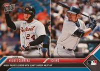 2023 Topps Now #25 Ichiro Suzuki/Miguel Cabrera Blue Baseball Card
