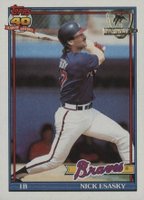 1991 Topps Desert Shield #418 Nick Esasky Baseball Card