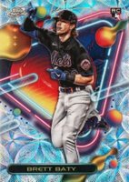 2023 Topps Cosmic Chrome #22 Brett Baty Nucleus Baseball Card