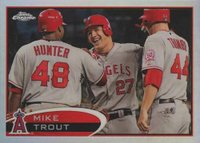 2012 Topps Chrome #144 Mike Trout Refractor Baseball Card