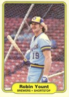 1982 Fleer #155 Robin Yount Baseball Card