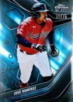 2023 Topps Chrome Black #36 Jose Ramirez Blue Lava Refractor Baseball Card
