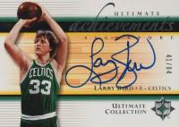 2005 Ultimate Collection Achievements Signatures #UA-LB Larry Bird Basketball Card
