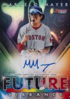 2021 Bowman's Best Future Vibrance #BFVAMM Marcelo Mayer Autograph-Lava Refractor Baseball Card