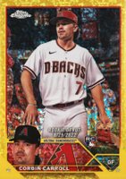 2023 Topps Chrome Update #USC220 Corbin Carroll Yellow Mini Diamond Refractor Baseball Card