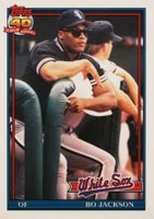 1991 Topps Traded Tiffany #58T Bo Jackson Baseball Card