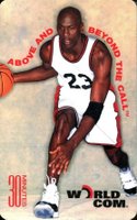 1996 Worldcom Calling Cards # Michael Jordan 30 Minutes-White Uniform Basketball Card