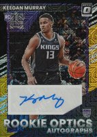 2022 Panini Donruss Optic Rookie Optics Autographs #ROAKGM Keegan Murray Black Gold Choice Basketball Card