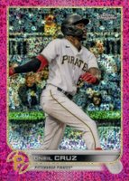 2022 Topps Chrome #128 Oneil Cruz Magenta Speckle Refractor Baseball Card