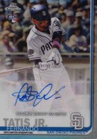 2019 Topps Chrome Update Rookie Debut Autograph #FT Fernando Tatis Jr. Baseball Card