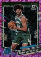 2023 Panini Donruss Optic #249 Andre Jackson Jr. Fast Break Pink Basketball Card