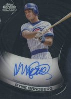 2022 Topps Chrome Black Autographs #RS Ryne Sandberg Baseball Card