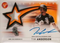 2022 Topps Pristine Slice of A Star Autograph Relics #SSARTA Tim Anderson Orange Refractor Baseball Card