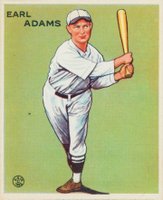 1933 Goudey #213 Earl Adams Baseball Card