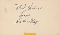 1999 Hall of Fame Autographs # Willie Mays Postcard Baseball Card