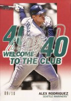 2023 Topps Welcome to the Club #WC4 Alex Rodriguez Red Baseball Card