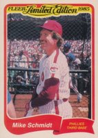 1985 Fleer Limited Edition #33 Mike Schmidt Baseball Card