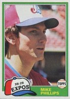 1981 Topps #813 Mike Phillips Traded Baseball Card