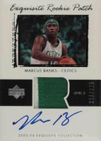 2003 Upper Deck Exquisite Collection #69 Marcus Banks Autograph Patch Basketball Card