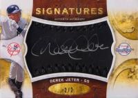 2009 Upper Deck Sweet Spot Signatures #S-DJ Derek Jeter Black Stitch Silver Ink Baseball Card