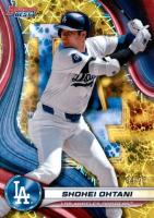 2024 Bowman's Best #33 Shohei Ohtani Yellow Lazer Baseball Card