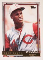 1992 Topps Gold #610 Eric Davis Winner Baseball Card