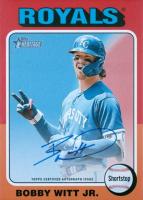 2024 Topps Heritage Real One Autographs #ROABWI Bobby Witt Jr. Baseball Card