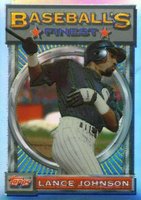 1993 Finest #64 Lance Johnson Refractor Baseball Card