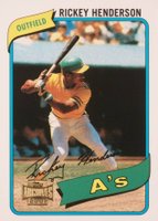 2001 Topps Archives Future Rookie Reprint #11 Rickey Henderson Baseball Card