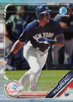 2019 Bowman Draft #BDC30 Estevan Florial Chrome-Refractor Baseball Card