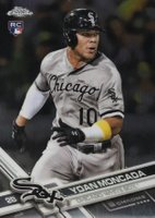 2017 Topps Chrome #75 Yoan Moncada Running Baseball Card