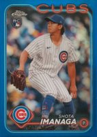 2024 Topps Chrome #121 Shota Imanaga Blue Refractor Baseball Card