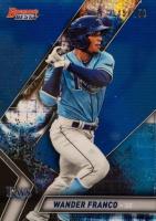 2019 Bowman's Best Top Prospects #TP-1 Wander Franco Blue Refractor Baseball Card