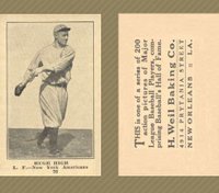 1917 Weil Baking Co. #76 High Photo is Claude Williams Baseball Card