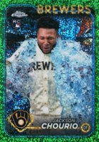 2024 Topps Chrome Update #USC18 Jackson Chourio SP-Green Speckle Baseball Card