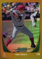 2011 Bowman Chrome Draft #101 Mike Trout Gold Refractor Baseball Card