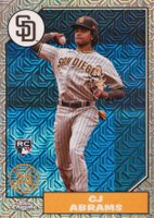 2022 Topps Silver Pack 1987 Chrome Promo #T87C41 CJ Abrams Update Baseball Card