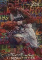 1995 Flair Hot Numbers #8 Alonzo Mourning Basketball Card