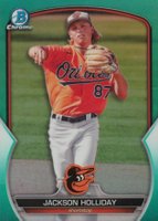 2023 Bowman Chrome Prospects #BCP227 Jackson Holliday Aqua Baseball Card