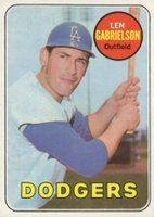 1969 Topps #615 Len Gabrielson Baseball Card