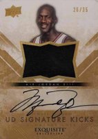 2013 Upper Deck Exquisite Collection Signature Kicks Sig Soles #SSJO Michael Jordan Basketball Card
