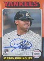 2024 Topps Heritage Mini Real One Autographs #ROAJD Jasson Dominguez Baseball Card