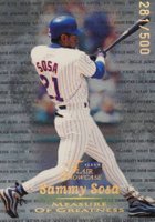 1999 Flair Showcase Measure of Greatness #14 Sammy Sosa Baseball Card