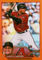 2023 Topps Chrome #189 Gabriel Moreno Orange Refractor Baseball Card