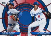 2025 Topps Dynamic Duos #DD15 Roki Sasaki/Shohei Ohtani Baseball Card