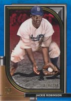 2021 Topps Museum Collection #93 Jackie Robinson Sapphire Baseball Card