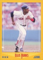 1988 Score #472 Ellis Burks Baseball Card