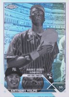 2023 Topps Chrome Update #USC35 Anthony Volpe Negative Refractor Baseball Card