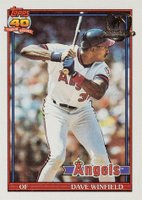 1991 Topps Desert Shield #630 Dave Winfield Baseball Card