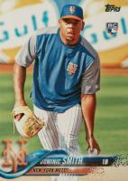 2018 Topps #6 Dominic Smith Blue/Gray Shirt Baseball Card
